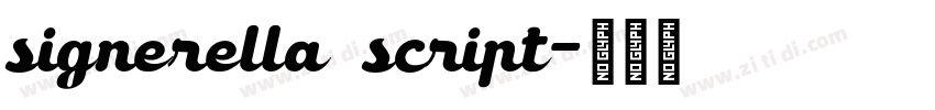 signerella script字体转换